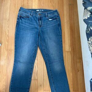 Old Navy, Mid-Rise Pop Icon Skinny, Size 10 Long, Blue